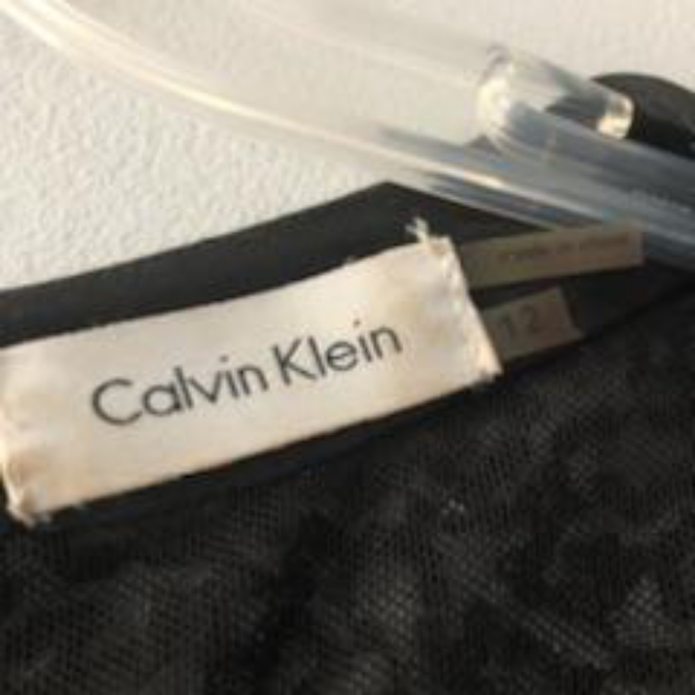 Calvin Klein Black Gown With Sequins Size 12 - image 3